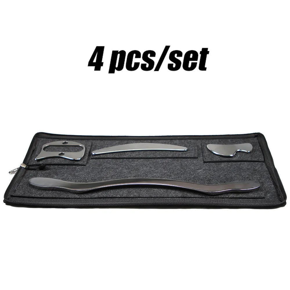 Stainless Steel Gua Sha Tools for Full-Body Recovery (1/4/7 pieces)