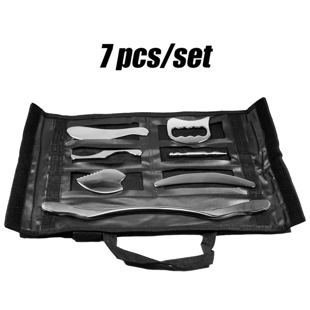 Stainless Steel Gua Sha Tools for Full-Body Recovery (1/4/7 pieces)